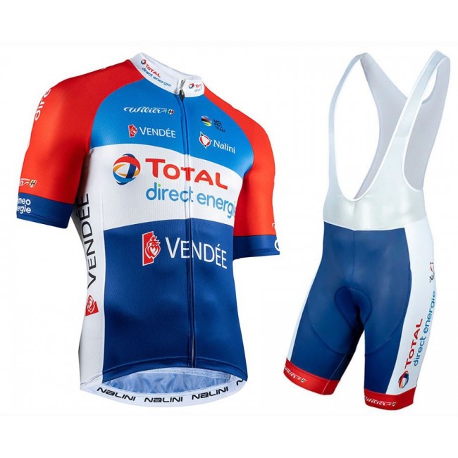 2020 TOTAL Direct Energie Fietskleding Set Fietsshirt Met Korte Mouwen+Korte Koersbroek Bib 461LAPQ 2020 TOTAL Direct Energie Fietskleding Set Fietsshirt Met Korte Mouwen+Korte Koersbroek Bib 461LAPQ