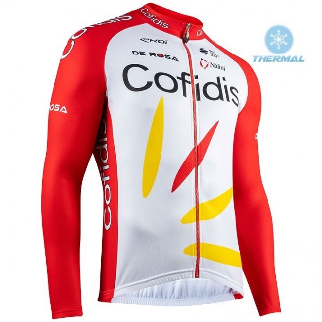 2020 Team Cofidis Pro Thermal Wielershirt Lange Mouw 904WGUP 2020 Team Cofidis Pro Thermal Wielershirt Lange Mouw 904WGUP