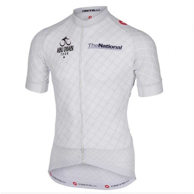 2015 Abu Dhabi Tour Wielershirt Met Korte Mouwen Wit 2015 Abu Dhabi Tour Wielershirt Met Korte Mouwen Wit