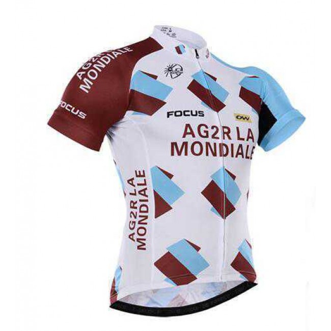 2016 AG2R La Mondiale Wielershirt Met Korte Mouwen 2016 AG2R La Mondiale Wielershirt Met Korte Mouwen
