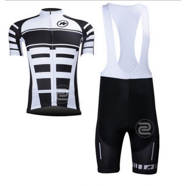 2016 ASSOS Fietskleding Set Fietsshirt Met Korte Mouwen+Korte Koersbroek Wit Zwart 2016 ASSOS Fietskleding Set Fietsshirt Met Korte Mouwen+Korte Koersbroek Wit Zwart