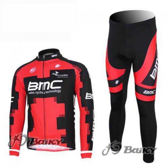 BMC Racing Pro Team Fietskleding Set Wielershirts Lange Mouw+Lange Fietsbroeken Rood BMC Racing Pro Team Fietskleding Set Wielershirts Lange Mouw+Lange Fietsbroeken Rood