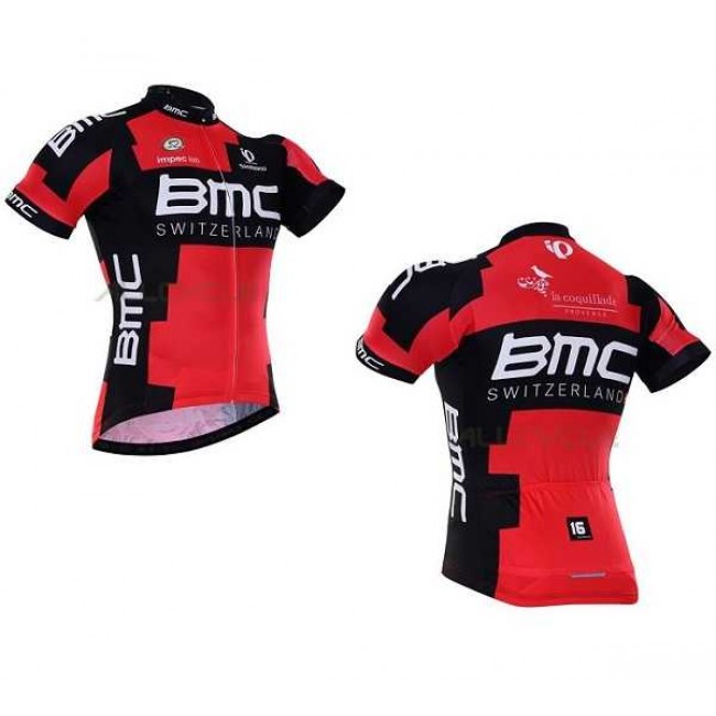 2016 BMC Wielershirt Met Korte Mouwen Zwart Rood 2016 BMC Wielershirt Met Korte Mouwen Zwart Rood