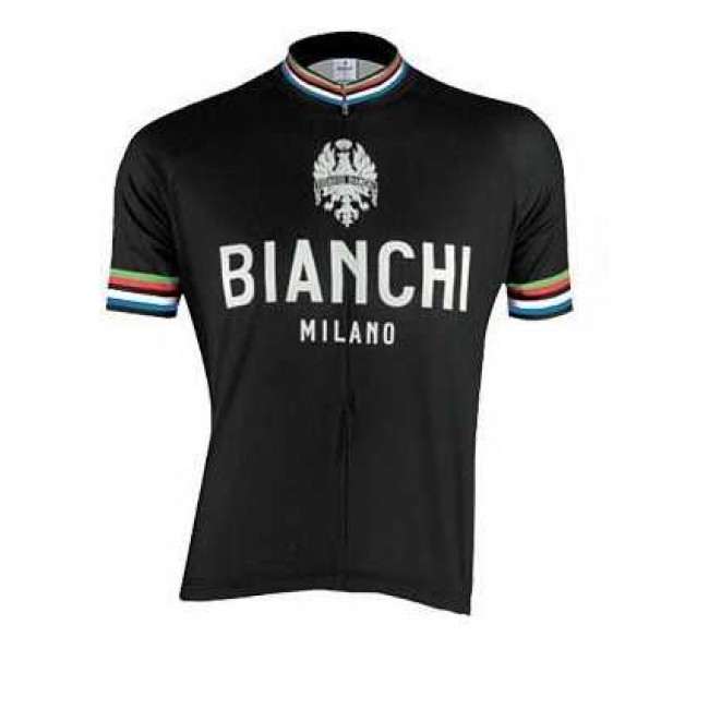2016 BIANCHI-MILANO PRIDE Wielershirt Korte Mouw Zwart 2016 BIANCHI-MILANO PRIDE Wielershirt Korte Mouw Zwart