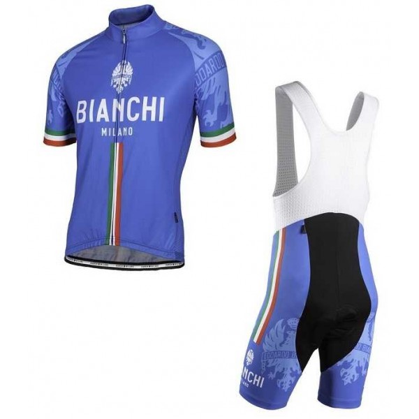 2016 BIANCHI-MILANO MONDEGO Fietskleding Set Fietsshirt Met Korte Mouwen+Korte Koersbroek