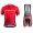 2016 Bontrager Fietskleding Set Fietsshirt Met Korte Mouwen+Korte Koersbroek Rood Zwart
