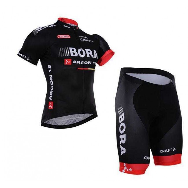 2016 Bora Wielerkleding Set Wielershirt Korte Mouwen+Fietsbroek Korte Zwart Rood 2016 Bora Wielerkleding Set Wielershirt Korte Mouwen+Fietsbroek Korte Zwart Rood
