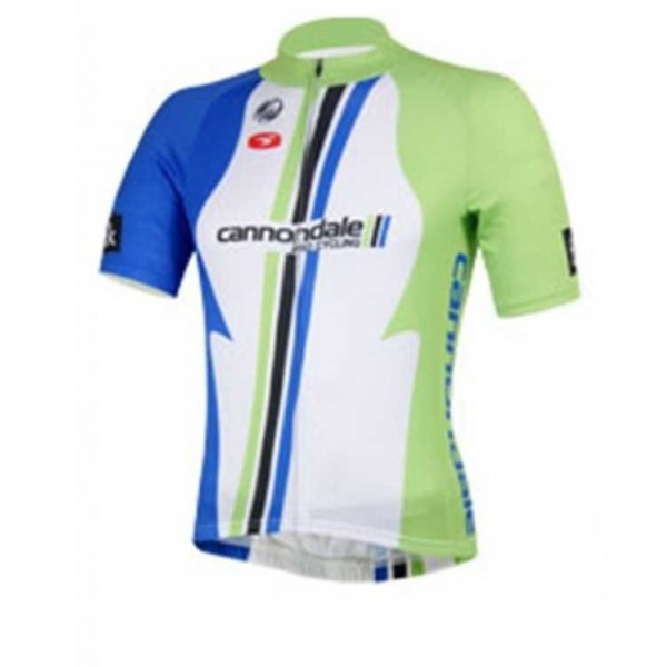 Cannondale Outlet Wielershirt Met Korte Mouwen Wit Groen Blauw