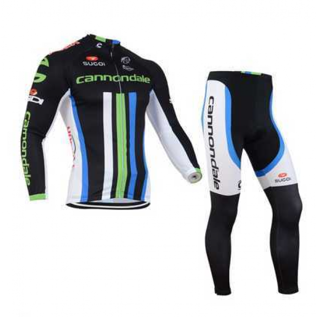 2014 Cannondale Wielerkleding Set Wielershirt Lange Mouw+Lange Fietsbroeken Wit Groen Blauw 2014 Cannondale Wielerkleding Set Wielershirt Lange Mouw+Lange Fietsbroeken Wit Groen Blauw