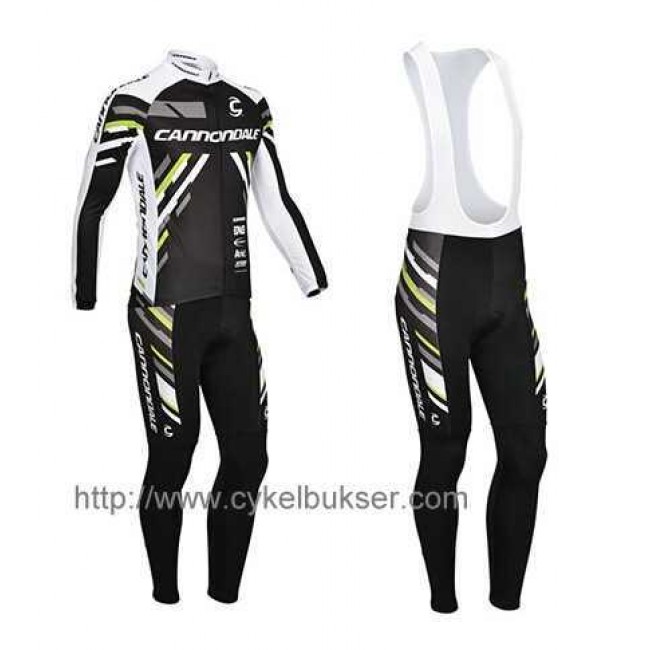 Cannondale 2014 Wielerkleding Set Wielershirt Lange Mouw+Lange Fietsbroeken Bib Zwart Cannondale 2014 Wielerkleding Set Wielershirt Lange Mouw+Lange Fietsbroeken Bib Zwart