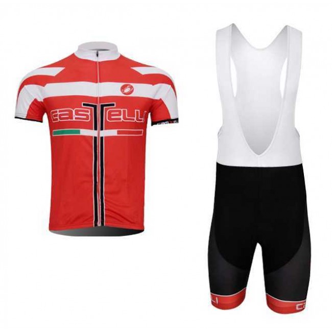 Castelli 2014 Fietskleding Set Fietsshirt Met Korte Mouwen+Korte Koersbroek Rood Castelli 2014 Fietskleding Set Fietsshirt Met Korte Mouwen+Korte Koersbroek Rood