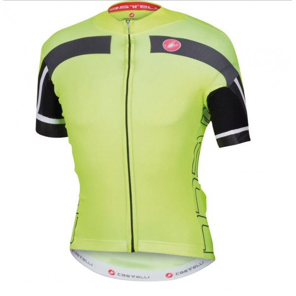 2016 Castelli Free Aero Race 4.0 Wielershirt Korte Mouw Groen