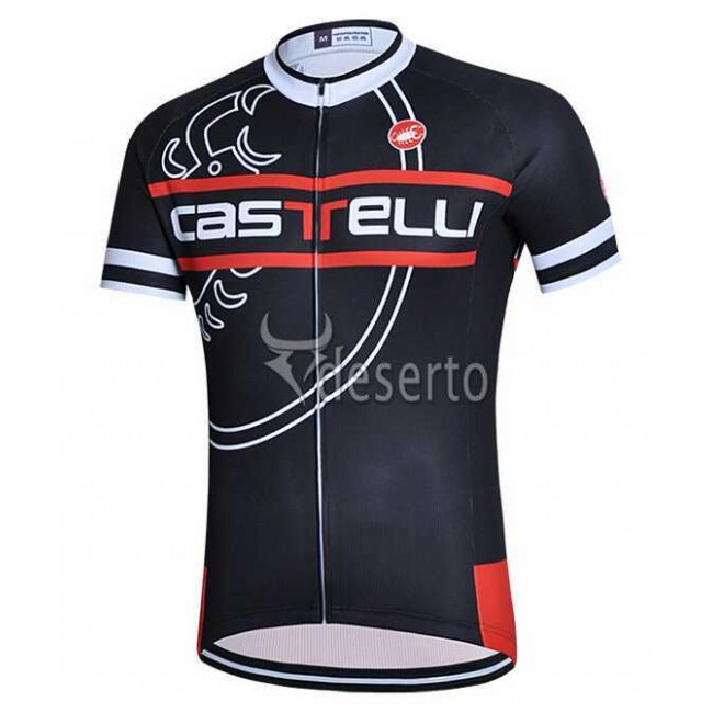 2015 Castelli Wielershirt Met Korte Mouwen Zwart 2015 Castelli Wielershirt Met Korte Mouwen Zwart