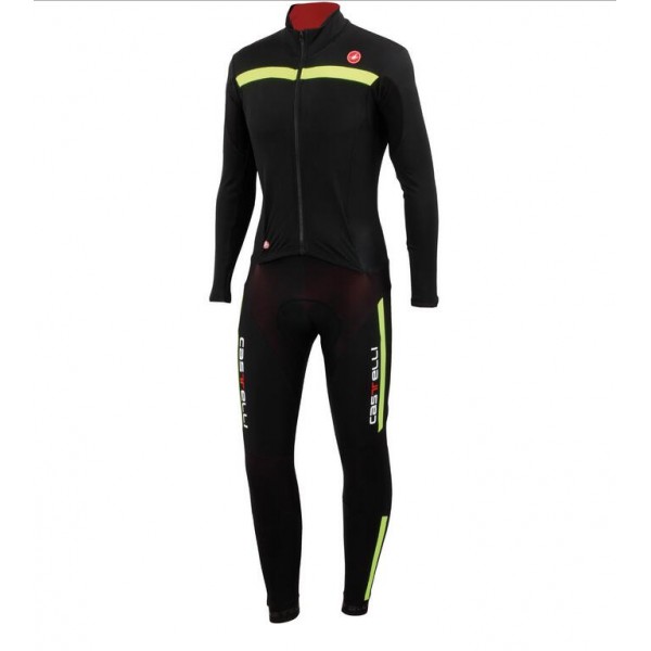 2016 Castelli Sanremo 2.0 Fietskleding Wielershirt Lange Mouwen Geel