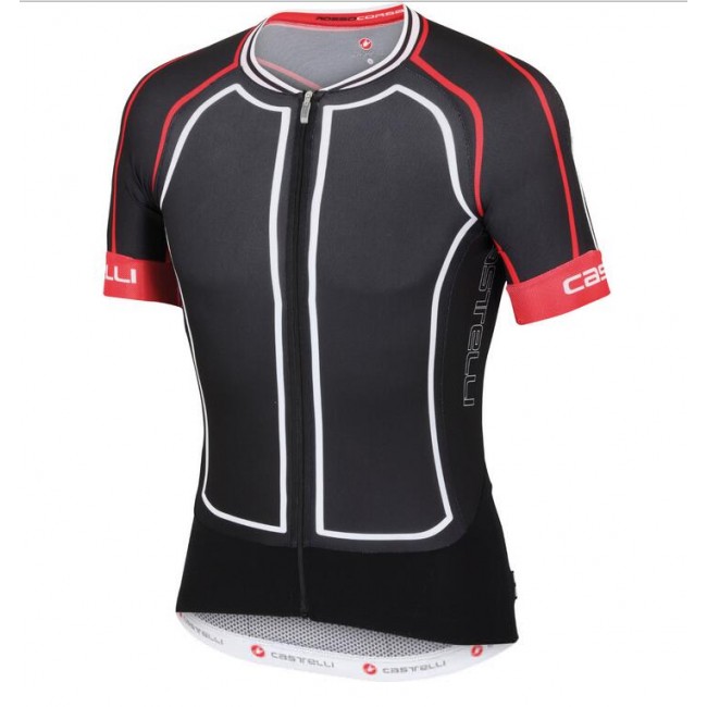 2016 Castelli Aero Wielershirt Korte Mouw Zwart Wit 2016 Castelli Aero Wielershirt Korte Mouw Zwart Wit