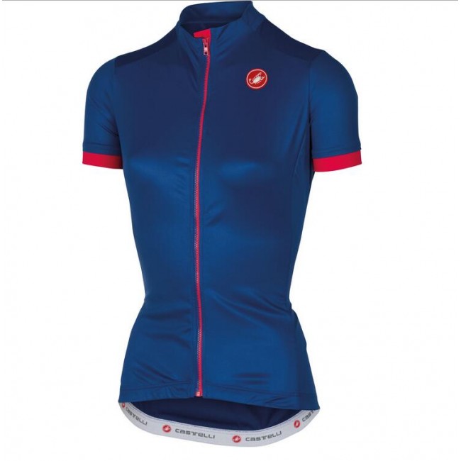 2016 Castelli Vrouwen Anima Wielershirt Korte Mouw Blauw 2016 Castelli Vrouwen Anima Wielershirt Korte Mouw Blauw