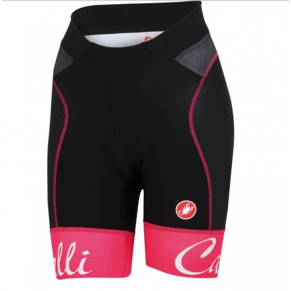 2016 Castelli Vrouwen Free Aero Korte Fietsbroeken Roze