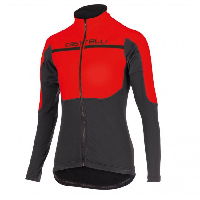2016 Castelli Secondo Strato Wielershirt Lange Mouwen Rood Zwart 2016 Castelli Secondo Strato Wielershirt Lange Mouwen Rood Zwart