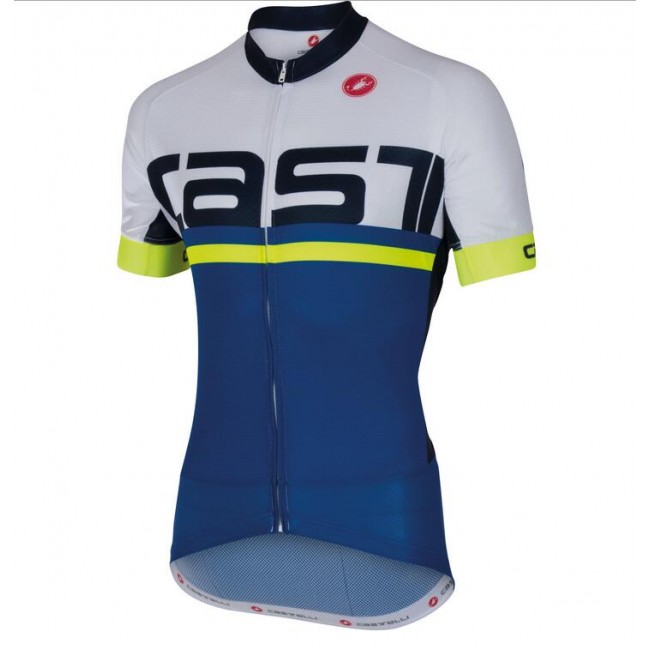 2016 Castelli Meta Wielershirt Korte Mouw Blauw Wit 2016 Castelli Meta Wielershirt Korte Mouw Blauw Wit