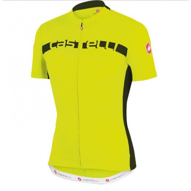2016 Castelli Prologo 4.0 Wielershirt Korte Mouw Geel 2016 Castelli Prologo 4.0 Wielershirt Korte Mouw Geel