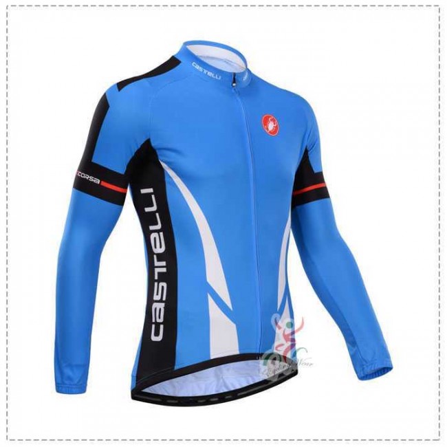 Castelli 2014 Wielershirt Lange Mouw Blauw Castelli 2014 Wielershirt Lange Mouw Blauw