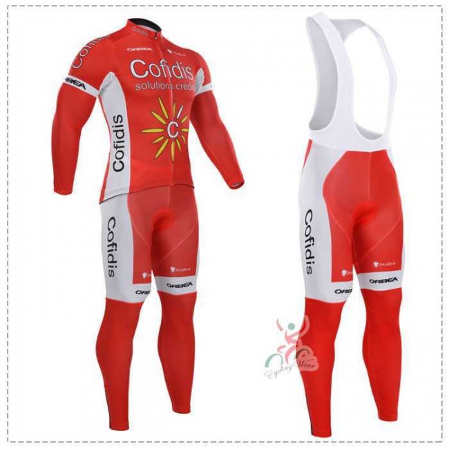 2015 Cofidis Fietskleding Set Lange Mouw+Lange Koersbroek 2015 Cofidis Fietskleding Set Lange Mouw+Lange Koersbroek