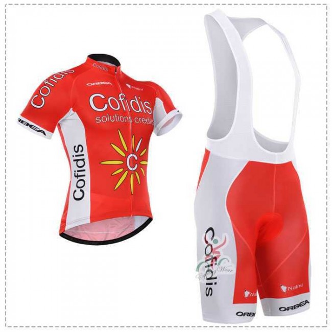 2015 Cofidis Fietskleding Set Fietsshirt Met Korte Mouwen+Korte Koersbroek 2015 Cofidis Fietskleding Set Fietsshirt Met Korte Mouwen+Korte Koersbroek