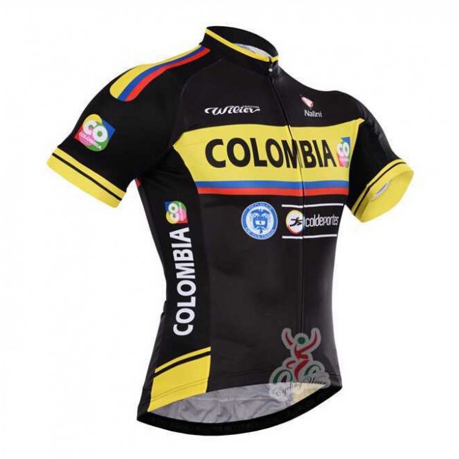 2015 Colombia Wielershirt Met Korte Mouwen 2015 Colombia Wielershirt Met Korte Mouwen