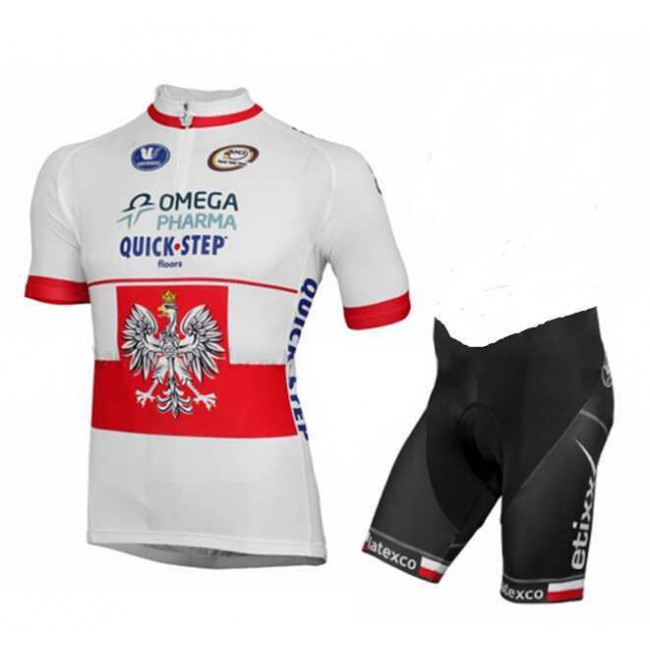 2015 Omega Pharma Quick Step Fietskleding Korte Mouw+Fiets Broek 2015 Omega Pharma Quick Step Fietskleding Korte Mouw+Fiets Broek