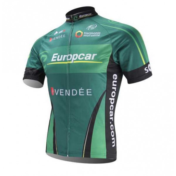 Teams Europcar 2014 Wielershirt Met Korte Mouwen