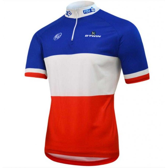 2015 Francaise Des Jeux Wielershirt Met Korte Mouwen 2015 Francaise Des Jeux Wielershirt Met Korte Mouwen