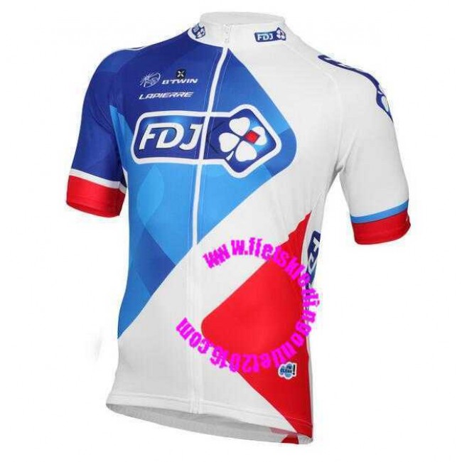2016 FDJ Wielershirt Met Korte Mouwen 2016 FDJ Wielershirt Met Korte Mouwen
