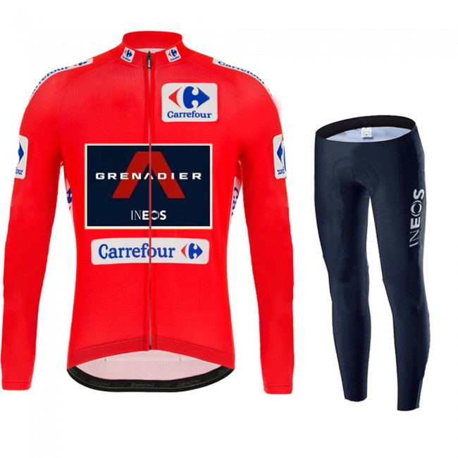 INEOS Grenadier Spanish Pro Team 2021 Fietskleding Set Wielershirts Lange Mouw+Lange Wielrenbroek IGPT1C INEOS Grenadier Spanish Pro Team 2021 Fietskleding Set Wielershirts Lange Mouw+Lange Wielrenbroek IGPT1C