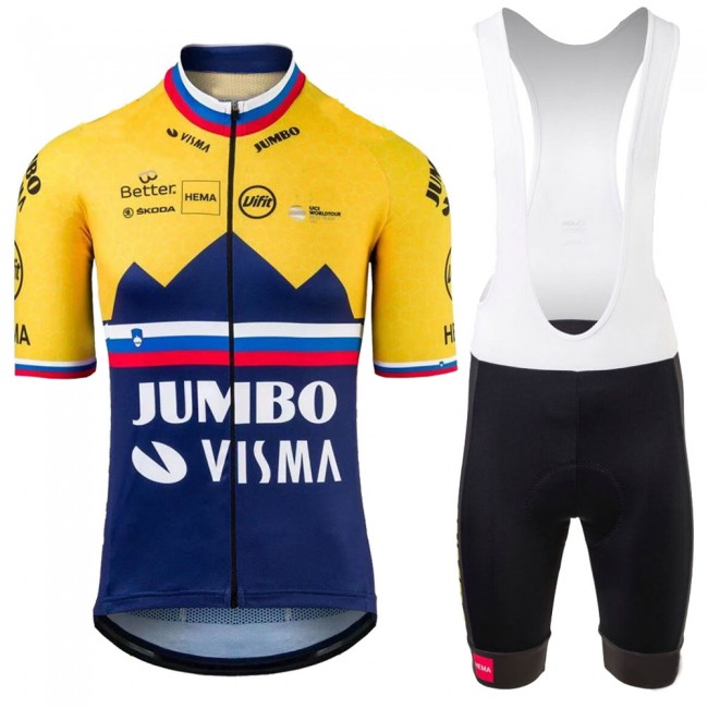 Jumbo Visma SLovenia Pro 2021 Team Fietskleding Fietsshirt Korte Mouw+Korte Fietsbroeken CwTxAG Jumbo Visma SLovenia Pro 2021 Team Fietskleding Fietsshirt Korte Mouw+Korte Fietsbroeken CwTxAG