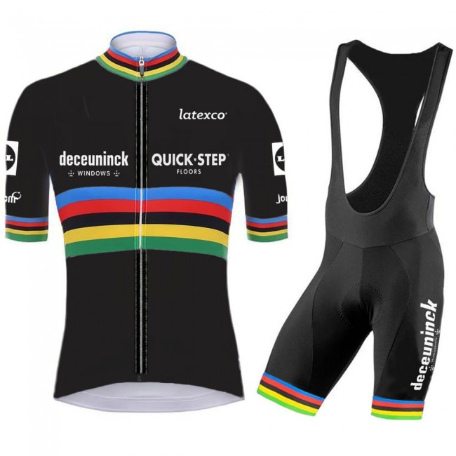 Quick Step Champion Pro 2021 Team Fietskleding Set Wielershirts Korte Mouw+Korte Fietsbroeken Bib QIekD5 Quick Step Champion Pro 2021 Team Fietskleding Set Wielershirts Korte Mouw+Korte Fietsbroeken Bib QIekD5