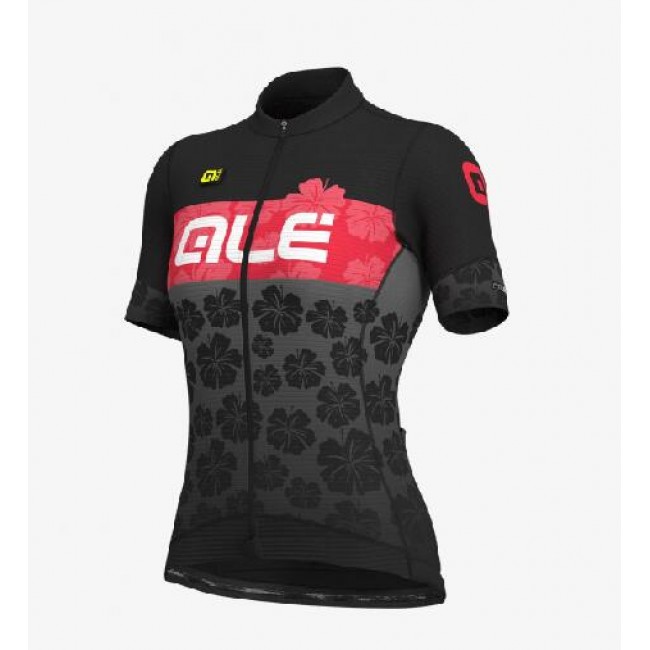 Wielerkleding Profteams 2020 Ale Ibisco Dames Wielershirt Met Korte Mouwen Zwart Wielerkleding Profteams 2020 Ale Ibisco Dames Wielershirt Met Korte Mouwen Zwart