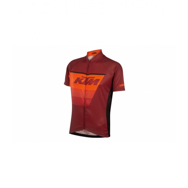 Wielerkleding Profteams 2020 KTM FACTORY LINE Zwart/Orange/Rood Wielershirt Met Korte Mouwen Wielerkleding Profteams 2020 KTM FACTORY LINE Zwart/Orange/Rood Wielershirt Met Korte Mouwen