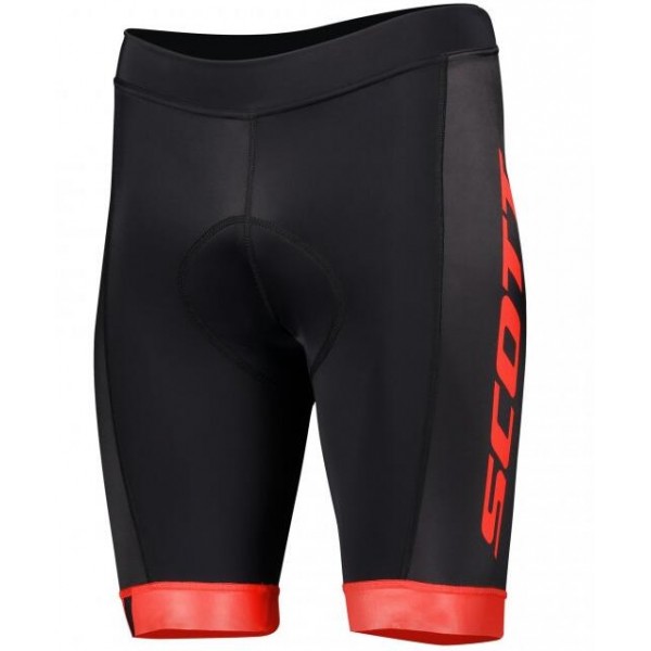 Wielerkleding Profteams 2020 SCOTT RC TEAM++ Fietsbroek Kortezwart/Rood