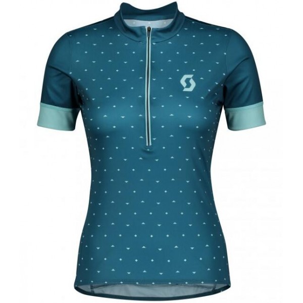 Wielerkleding Profteams 2020 Dames SCOTT Endurance 20 Wielershirt Met Korte Mouwen Dunkelblauw