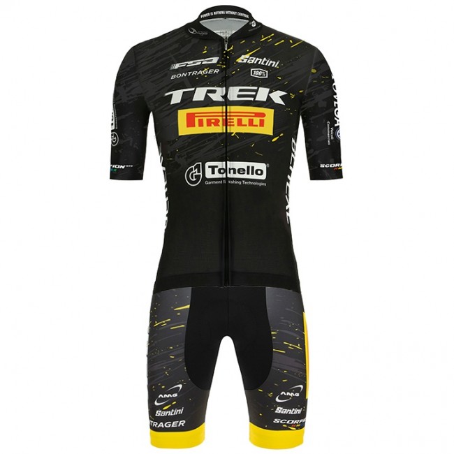 Wielerkleding Profteams 2020 TREK PIRELLI Set Fietskleding Set Wielershirt Korte Mouwen+Fietsbroek Korte Geel Wielerkleding Profteams 2020 TREK PIRELLI Set Fietskleding Set Wielershirt Korte Mouwen+Fietsbroek Korte Geel
