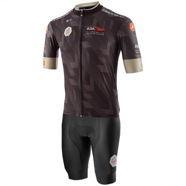 Wielerkleding Profteams 2020 UAE Tour Fietskleding Set Wielershirt Korte Mouwen+Fietsbroek Korte Geel Zwart Wielerkleding Profteams 2020 UAE Tour Fietskleding Set Wielershirt Korte Mouwen+Fietsbroek Korte Geel Zwart