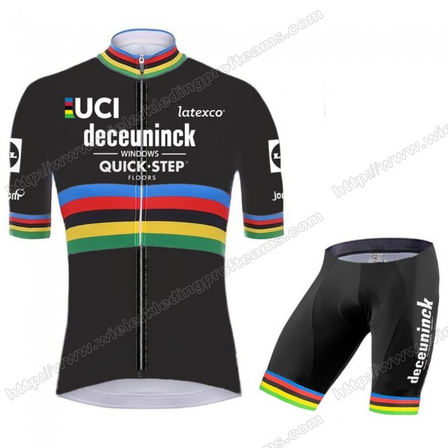 Deceuninck Quick Step 2020 UCI World Champion Wielerkleding Set Wielershirts Korte+ Wielrenbroek HQNRV Deceuninck Quick Step 2020 UCI World Champion Wielerkleding Set Wielershirts Korte+ Wielrenbroek HQNRV
