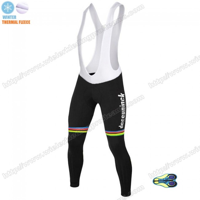 Winter Thermal Fleece Deceuninck Quick Step 2020 UCI World Champion Lange Fietsbroeken Bib ZLIID Winter Thermal Fleece Deceuninck Quick Step 2020 UCI World Champion Lange Fietsbroeken Bib ZLIID