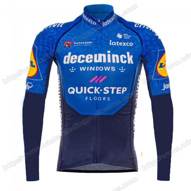 Deceuninck Quick Step Pro Team 2021 Wielershirts Lange Mouwen ZDSEF Deceuninck Quick Step Pro Team 2021 Wielershirts Lange Mouwen ZDSEF