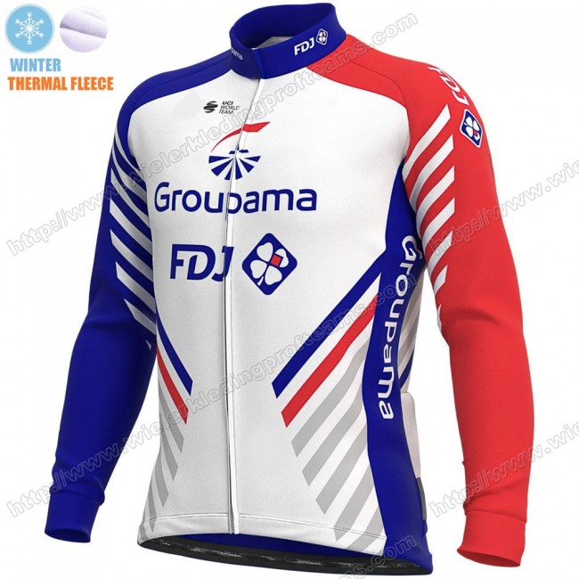GROUPAMA FDJ Winter Thermal Fleece 2020 Wielershirts Lange Mouwen MPRVO GROUPAMA FDJ Winter Thermal Fleece 2020 Wielershirts Lange Mouwen MPRVO