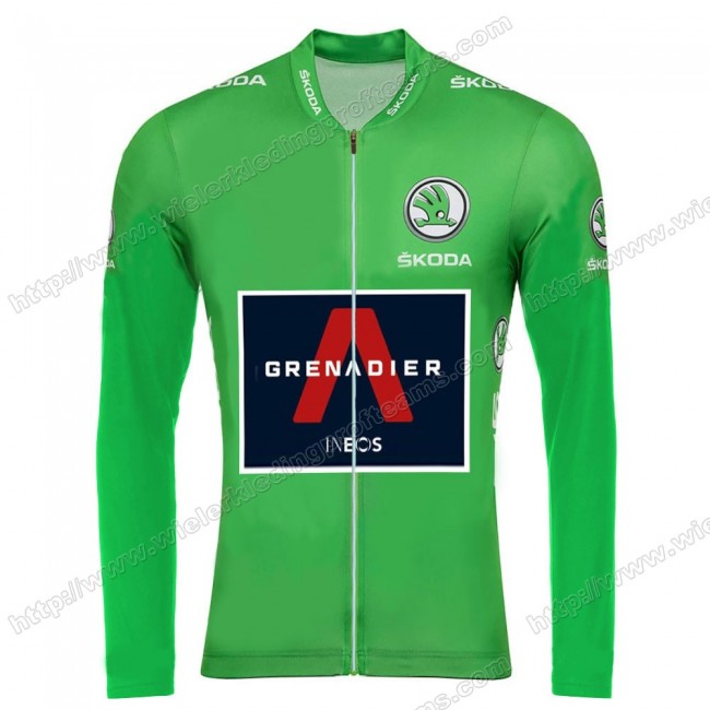 Team INEOS Grenadier Tour De France 2020 Men Wielershirts Lange Mouwen Green IYQUL Team INEOS Grenadier Tour De France 2020 Men Wielershirts Lange Mouwen Green IYQUL