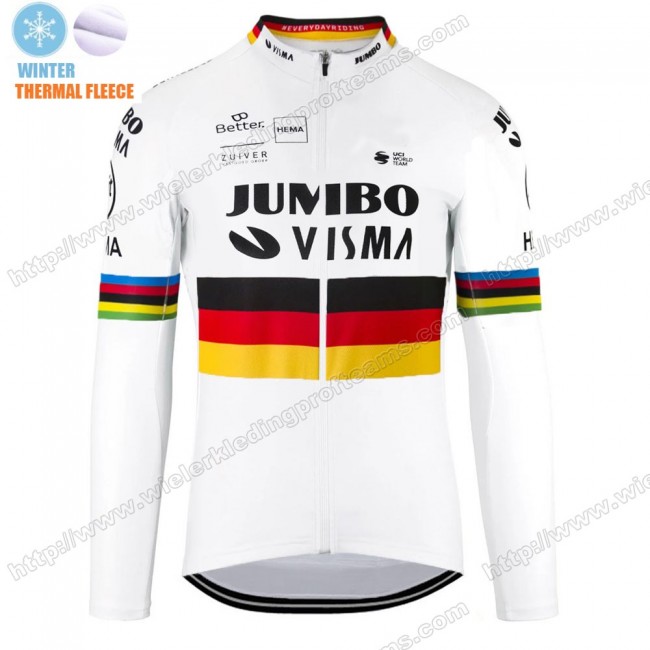 Winter Thermal Fleece Jumbo Visma 2020 Germany Wielershirts Lange Mouw NODPC Winter Thermal Fleece Jumbo Visma 2020 Germany Wielershirts Lange Mouw NODPC