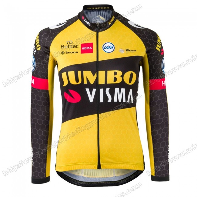 Jumbo Visma Femmes Pro Team 2021 Wielershirts Lange Mouwen DZCFN Jumbo Visma Femmes Pro Team 2021 Wielershirts Lange Mouwen DZCFN