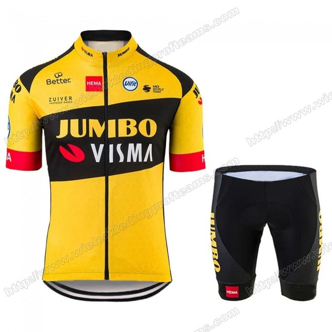 Jumbo Visma 2020 Pro Team Fietskleding Set Fietsshirt Met Korte Mouwen+Korte Koersbroek Bib YGMMM Jumbo Visma 2020 Pro Team Fietskleding Set Fietsshirt Met Korte Mouwen+Korte Koersbroek Bib YGMMM
