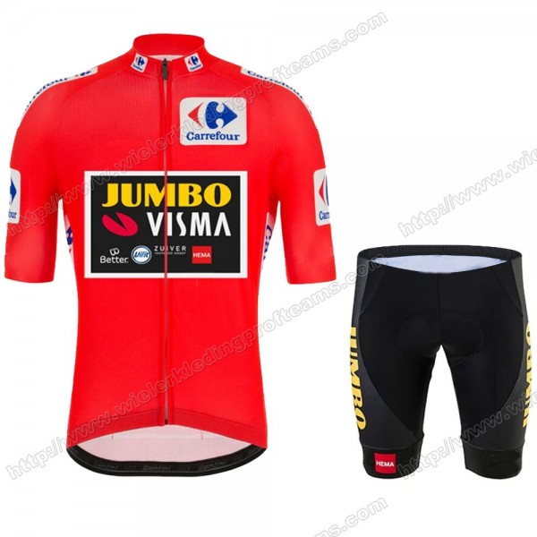 Jumvo Visma Spanish Pro 2021 Team Wielerkleding Set Wielershirts Korte+Korte Fietsbroeken APYHL
